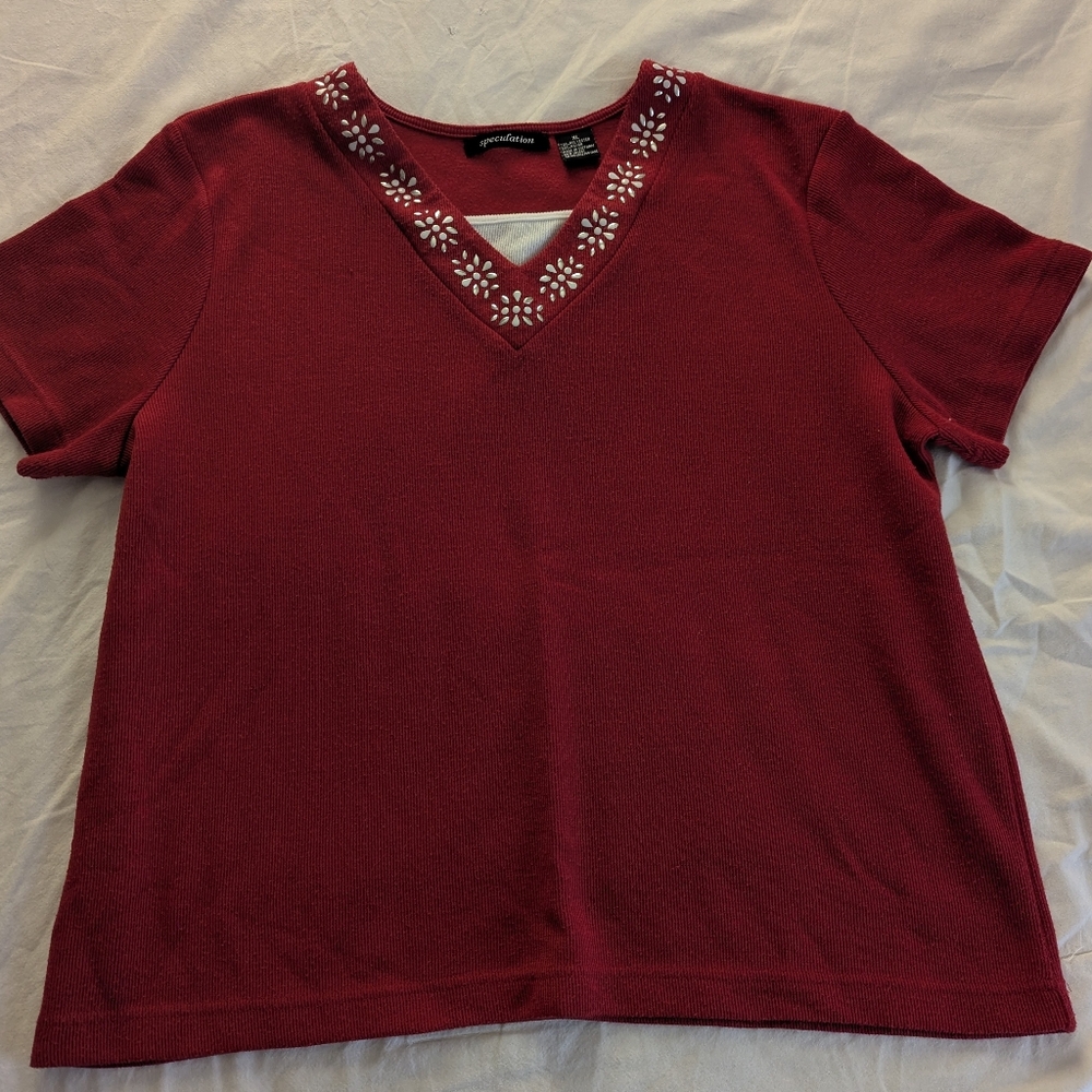 Speculation Beaded Design Shirt
